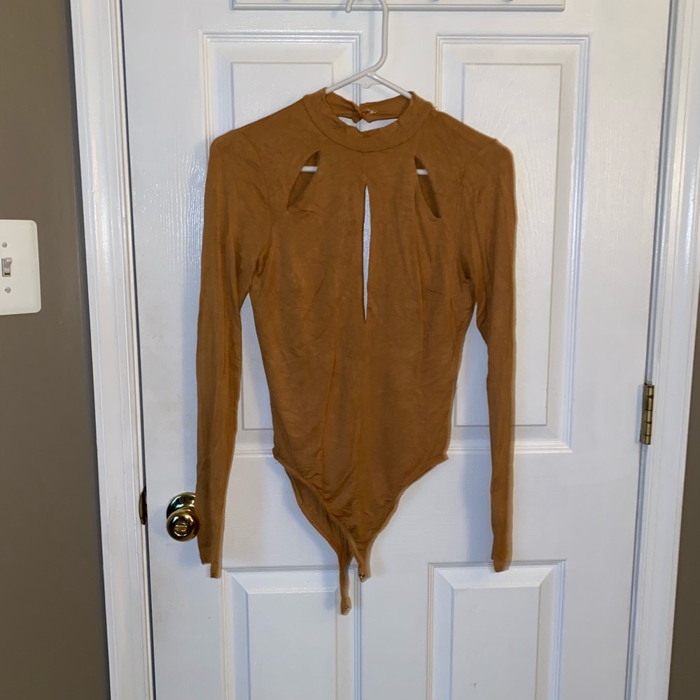 Tan bodysuit, size M